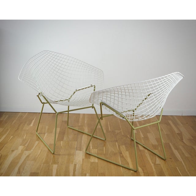 Diamond Chairs by Harry Bertoia for Knoll International, 1980s, Set of 2, in Very Good conditions. Designed 1950 to 1959 I...