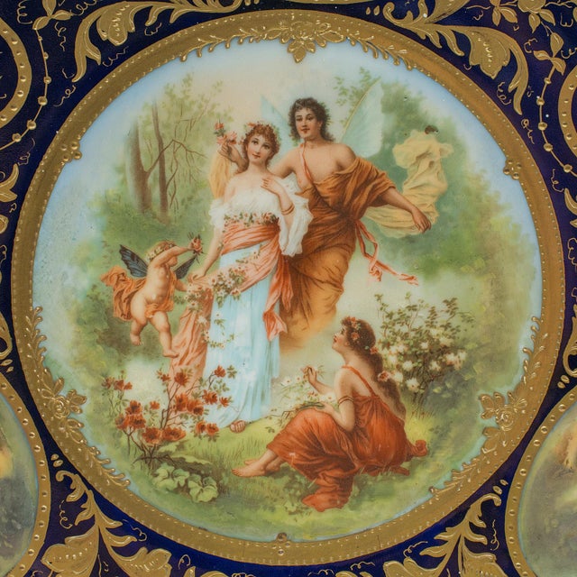 Ceramic 1900's Antique Wall Charger For Sale - Image 7 of 10