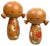 Vintage Sosaku Kokeshi Dolls by Uchida Schinichiro, Japan, 1960s, Set of 2 For Sale