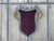 Early 20th C. Stained Glass Window - Shield / Crest in Wine Red and Old Gold For Sale - Image 10 of 13
