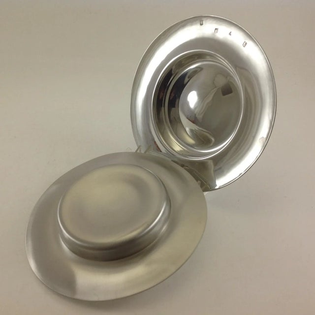1970s New 1970’s Vintage/New James Dixon & Sons Plain Pewter Nut Dish For Sale - Image 5 of 6