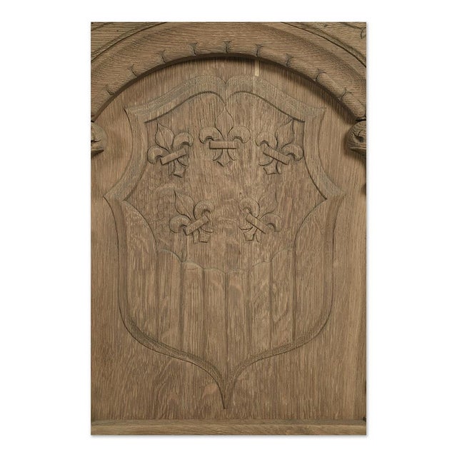 Vintage Raw Wood Buffet on Legs For Sale - Image 5 of 8