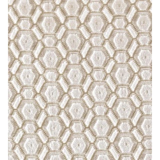 The House of Scalamandré Manetta Fabric, Ivory For Sale