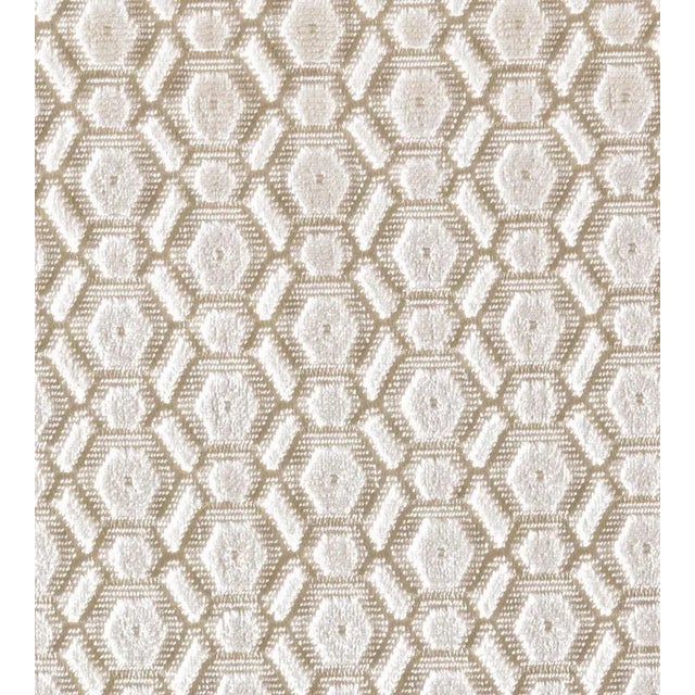 The House of Scalamandré Manetta Fabric, Ivory For Sale