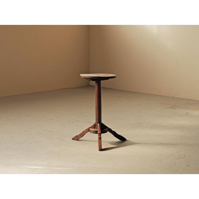 Vintage French Oak Tripod Side Table, 1890s For Sale - Image 11 of 11