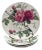 1990s Roy Kirkham English Rose Jumbo Teacup Saucers Bone China England 6.625" - Set of 4 For Sale