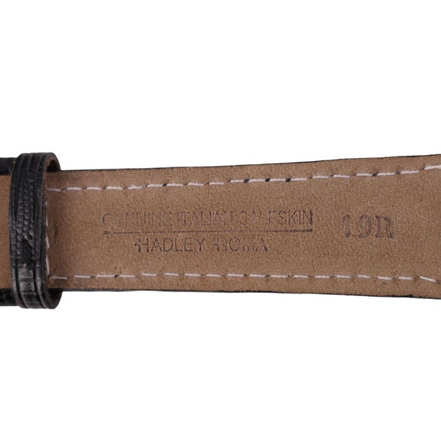 1950s Rolex Speckled Gold Dial 33mm 18k Gold Precision Leather Watch For Sale In Miami - Image 6 of 12