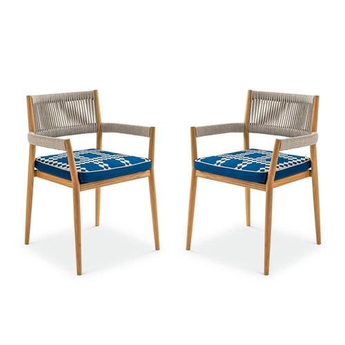 Outdoor chairs designed by Rodolfo Dordoni in 2020. Manufactured by Cassina in Italy. The Dine Out collection of furniture...