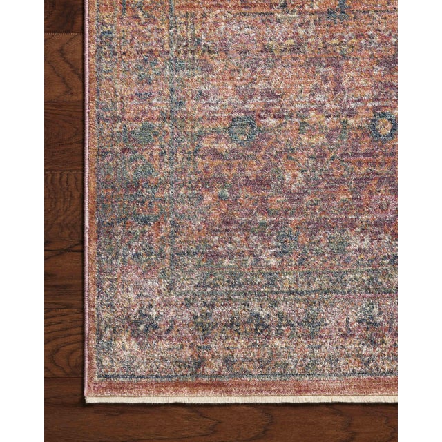 Loloi Rugs Jean Stoffer x Loloi Bradbury Sunset / Multi 7'-9" x 7'-9" Round Area Rug For Sale - Image 4 of 7