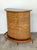 This Vintage Diamond Weave Dry Bar is a masterful expression of 1970s coastal design and artisanal wickerwork. Its semi-...