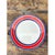Vintage Italian Red and Blue Striped Ceramic Serving Plate For Sale - Image 12 of 12