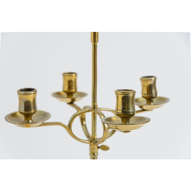 1960s 1960s French Neoclassical Style Bronze Candlesticks Desk Lamps - a Pair For Sale - Image 5 of 10