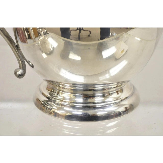 Silver Vintage Sheridan Victorian Silver Plated Bulbous Lemonade Water Pitcher For Sale - Image 8 of 10