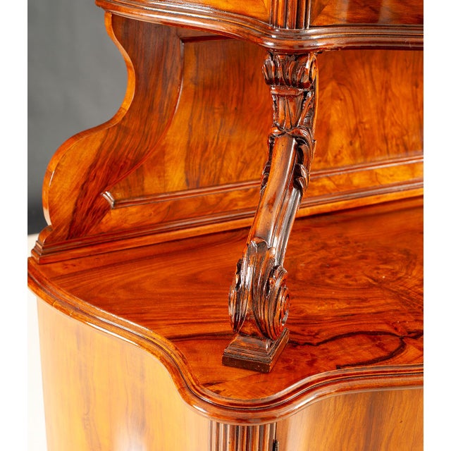 (One of a Kind) Original Italian Antique Buffet and Hutch For Sale - Image 4 of 4