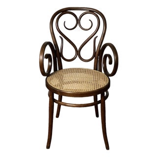Italian Bentwood Thonet "Cafe Daum" Style Armchair by Salvatore Leone, 1960s For Sale