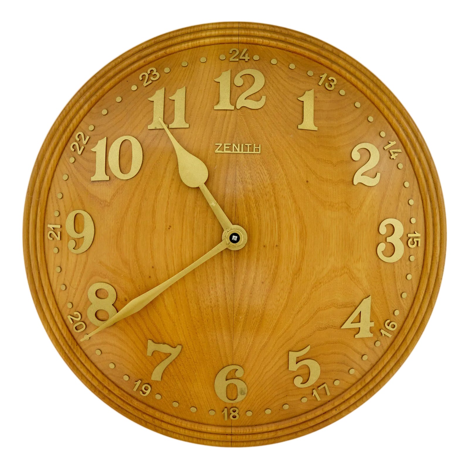 Art Deco Elm Wall Clock by Zenith, 1930 | Chairish