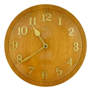 Art Deco Elm Wall Clock by Zenith, 1930