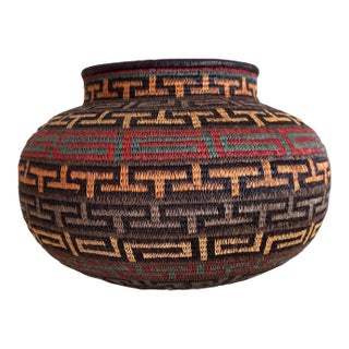 Beautiful 21st Century Wounaan Rainforest Basket For Sale