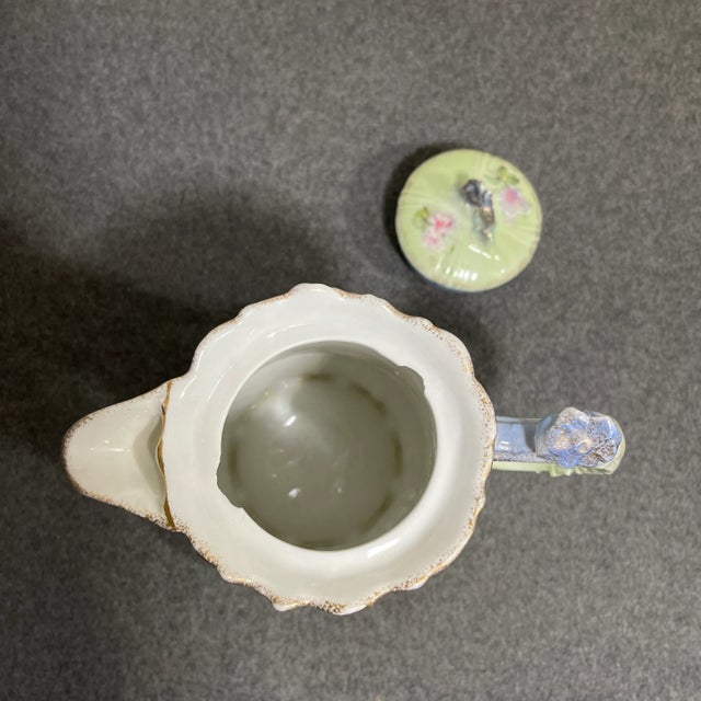 Ceramic Late 19th Century Antique Carl Tielsch Porcelain Chocolate/Coffee Pot For Sale - Image 7 of 10