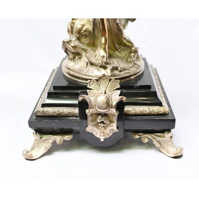 Metal Gregoire Bronze Figurines, Set of 2 For Sale - Image 7 of 12