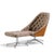 Mid-Century Modern Milo Baughman for Thayer Coggin Mid Century Walnut and Chrome Tufted Lounge Chair and Ottoman For Sale - Image 3 of 9