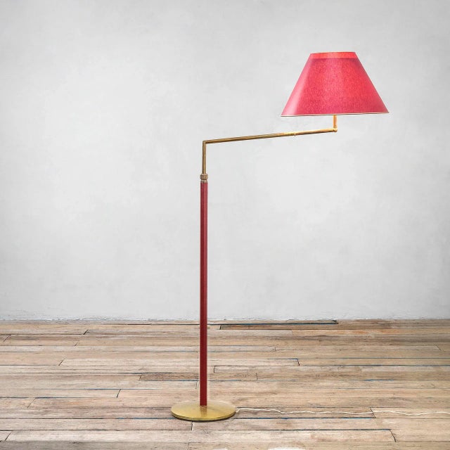 Model Tris Ground Lamp by Angelo Lelii for Furniture with Adjustable Speaker, 1950s For Sale - Image 3 of 10