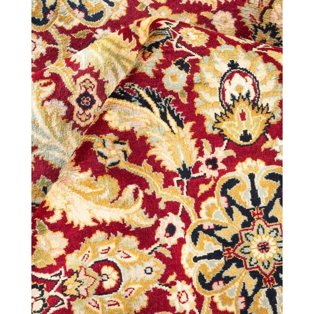 Textile Mogul, One-of-a-Kind Hand-Knotted Area Rug - Red, 6' 1" x 9' 3" For Sale - Image 7 of 8