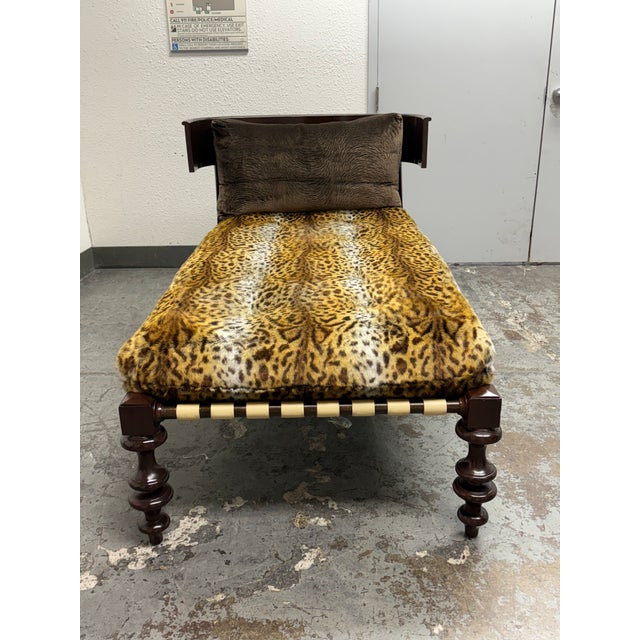 Design Plus Gallery presents a Custom Kyrelos Chaise Lounge by Therien Studio Workshops. Crafted from solid Mahogany...