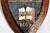 Charming English Miniature Antique Edwardian Hand Painted Carved Wood School Shield Plaque Preppy Academic Home Decor For Sale In New York - Image 6 of 9