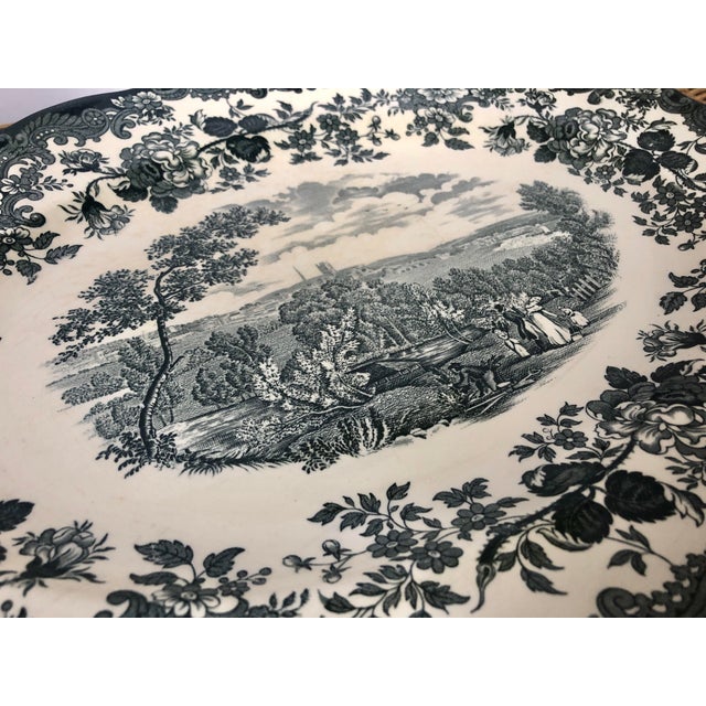 Ceramic Royal Worcester Palissy "Avon Scenes" Hand Engraved Porcelain Platter For Sale - Image 7 of 10