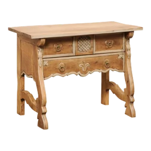 Spanish Chest Raised on Trestle Legs
