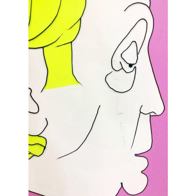 Contemporary Acrylic Satire Painting 'The Interview' by John Chilver, Signed 2000 For Sale - Image 4 of 6