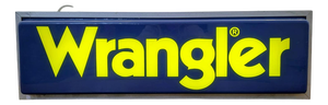 Wrangler Double-Sided Illuminated Advertising Sign, 1990s