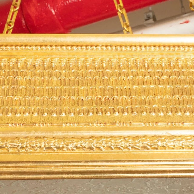 2000 - 2009 Large Two-Tier Giltwood Pendant by Carlos Villegas For Sale - Image 5 of 11