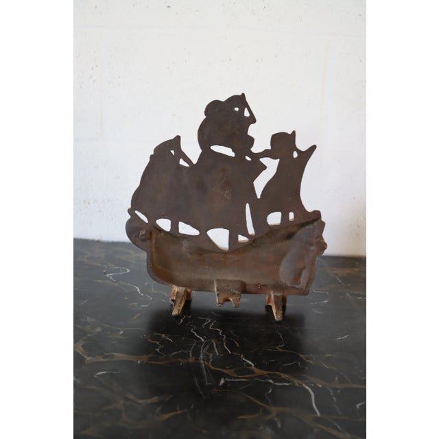 Mid 20th Century Iron Ship Door Stop For Sale - Image 5 of 7
