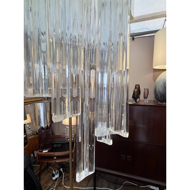Venini Cascade Chandelier in Murano Glass attributed to Paolo Venini for Venini, Italy, 1960 For Sale - Image 4 of 17