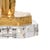 Function and elegance for your coastal home. Palm island lamp is an artistic palm tree design with a warm antique gold...