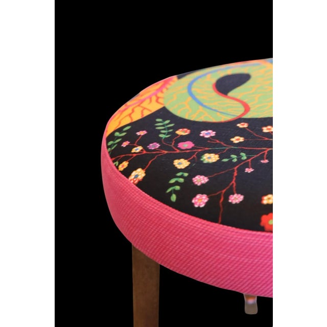 Round Danish stool that will really be like a splash of color in your home, even like a beautiful chocolate that attracts...