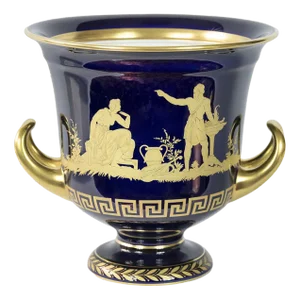 Large German Empire Style Porcelain Vase from Hutschenreuther