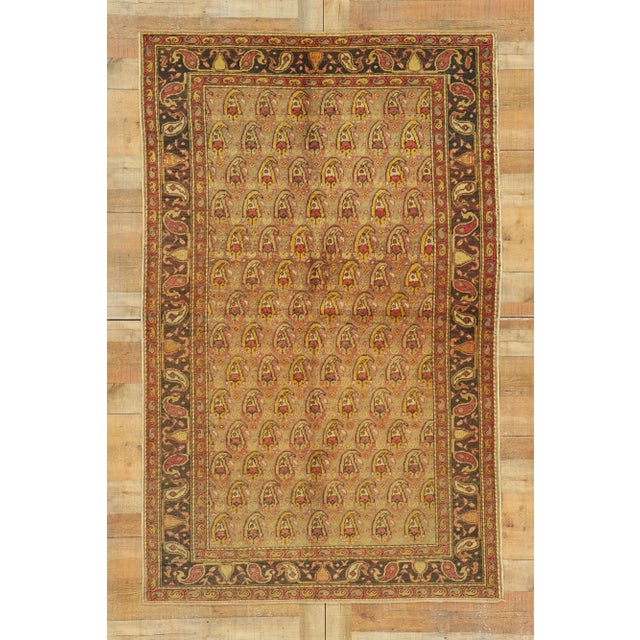 Rustic Vintage Turkish Oushak Rug - 04'09 X 07'08 For Sale - Image 9 of 10