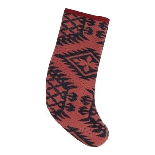 Vintage Kilim Christmas Stocking For Sale