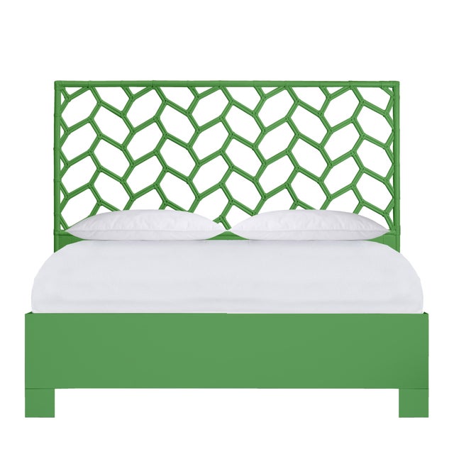 Silas Standard Bed King - Bright Green For Sale - Image 12 of 12