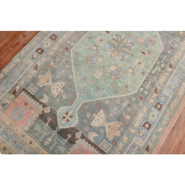 Antique Persian Malayer Rug For Sale - Image 4 of 18