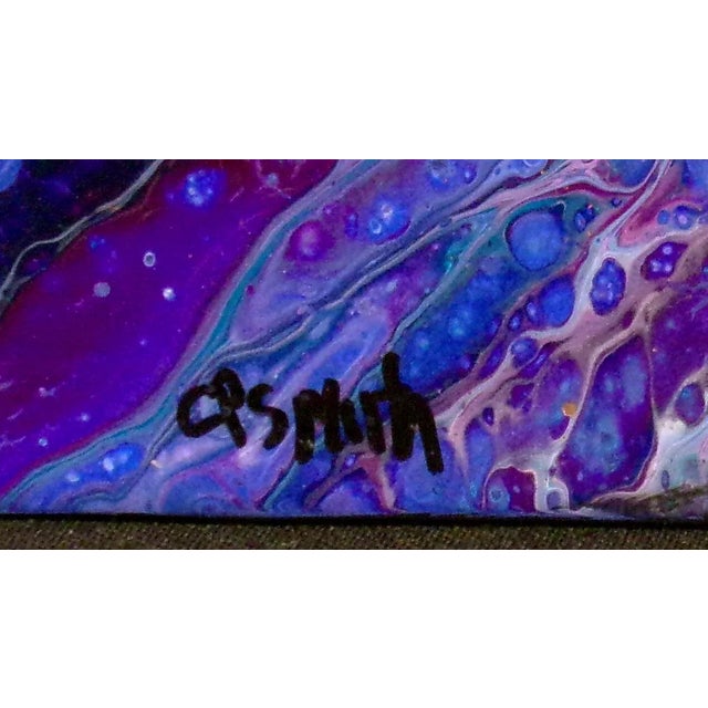 Christine Smith Untitled Original Abstract Unframed Acrylic Painting on Canvas For Sale - Image 4 of 4