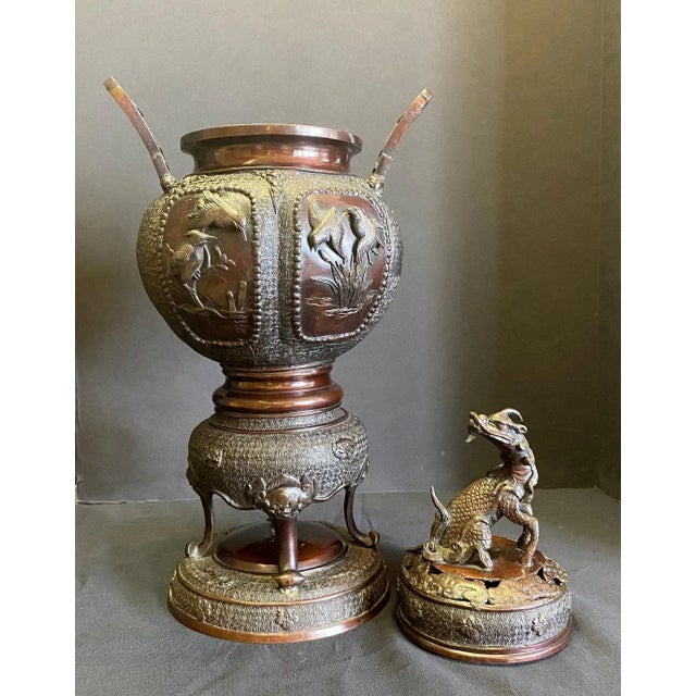 Bronze Urn Incense Burner For Sale - Image 13 of 13