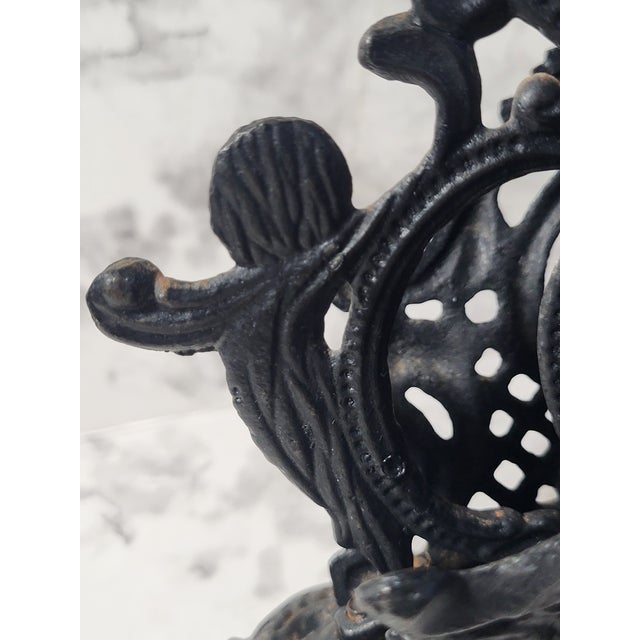 Metal 1940s Victorian Cast Iron Letter Holder For Sale - Image 7 of 16