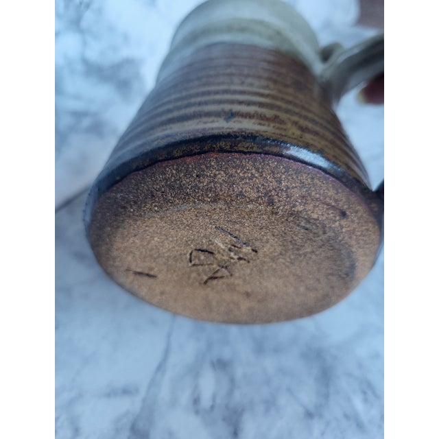 1990s Studio Art Handmade Pottery Coffee Tea Mug Cup For Sale - Image 10 of 10