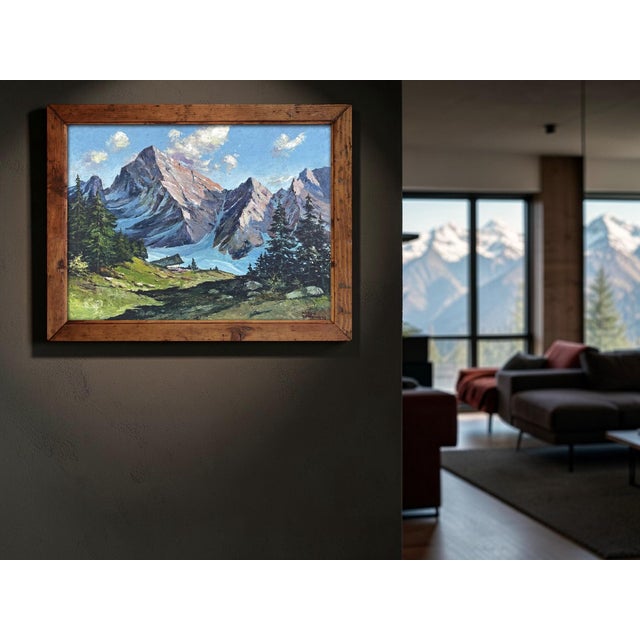 Alpine Landscape – Anton Dembinski Period: mid 20th century Origin: Austria Artist: Anton Dembinski Technique: oil on...