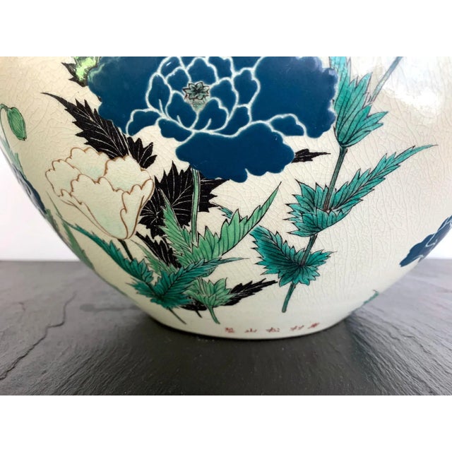 Japanese Studio Ceramic Centerpiece Okumura Shozan Meiji Period For Sale In Atlanta - Image 6 of 11