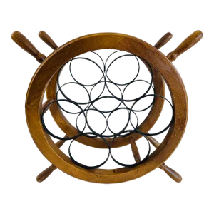 Vintage 1970s Nautical Style Wine Rack